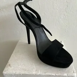Forever 21. Women’s Open Toe Ankle Strap High Stilettos Platform Heel Sandals.